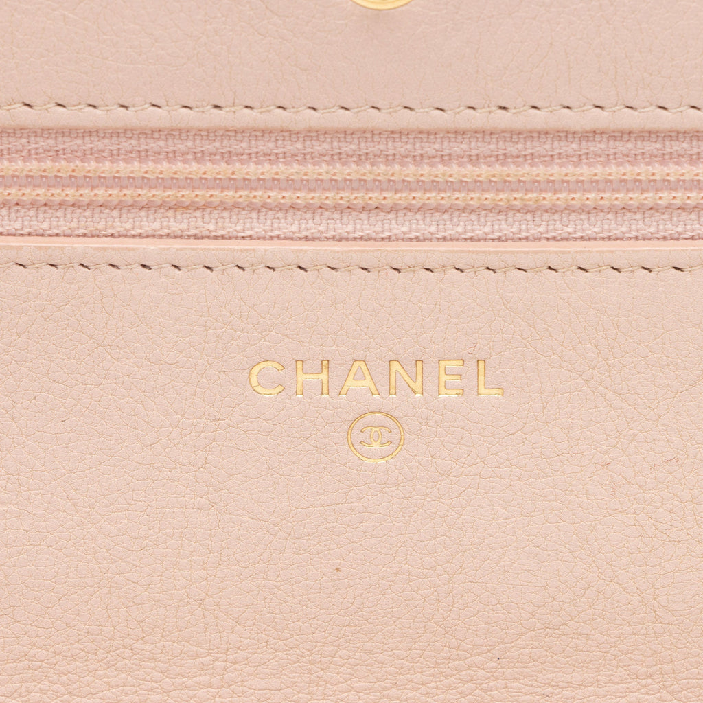 Chanel Chevron Lambskin Wallet on Chain