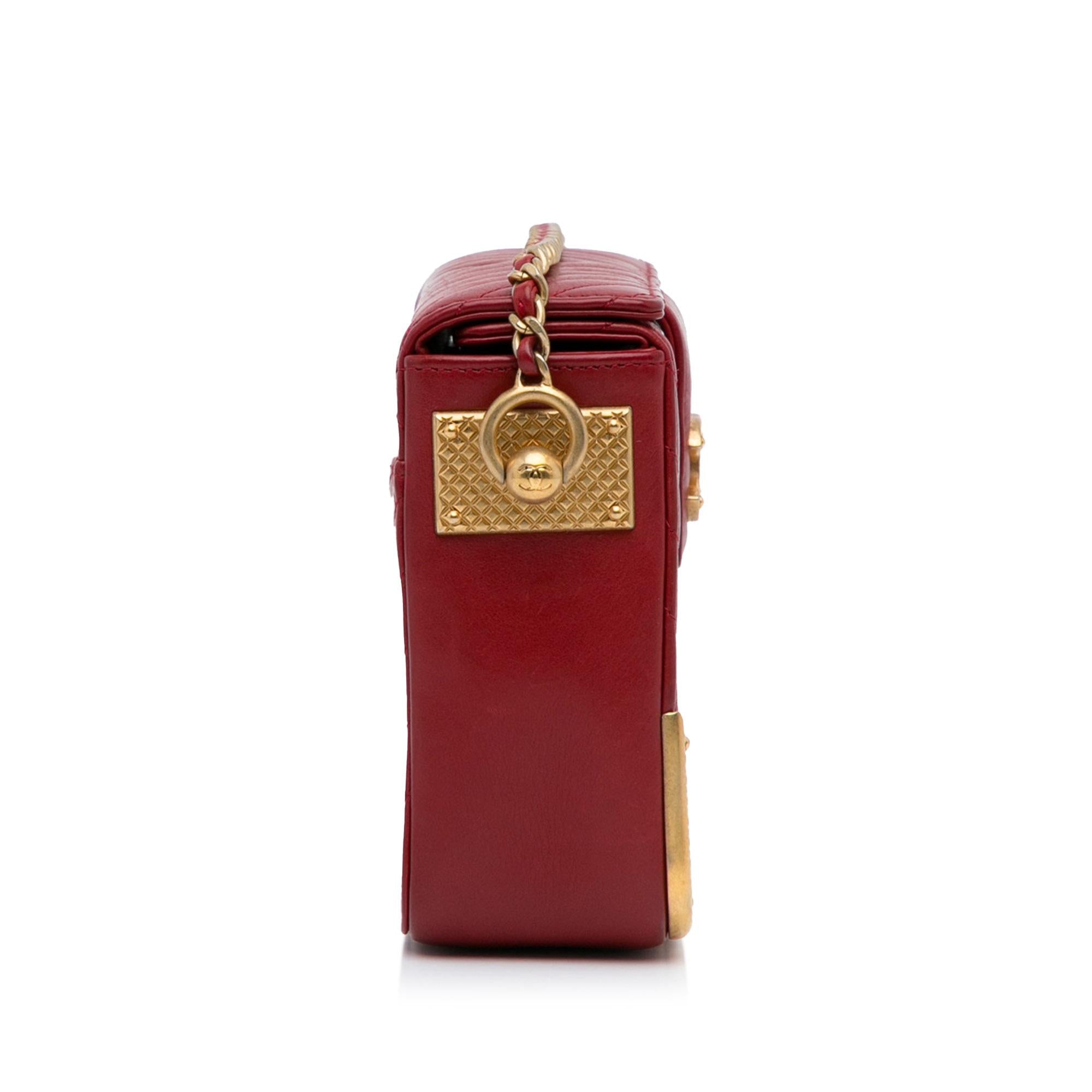 Chanel Chevron Rock The Corner Minaudiere Bag (SHG-I6iCTy)