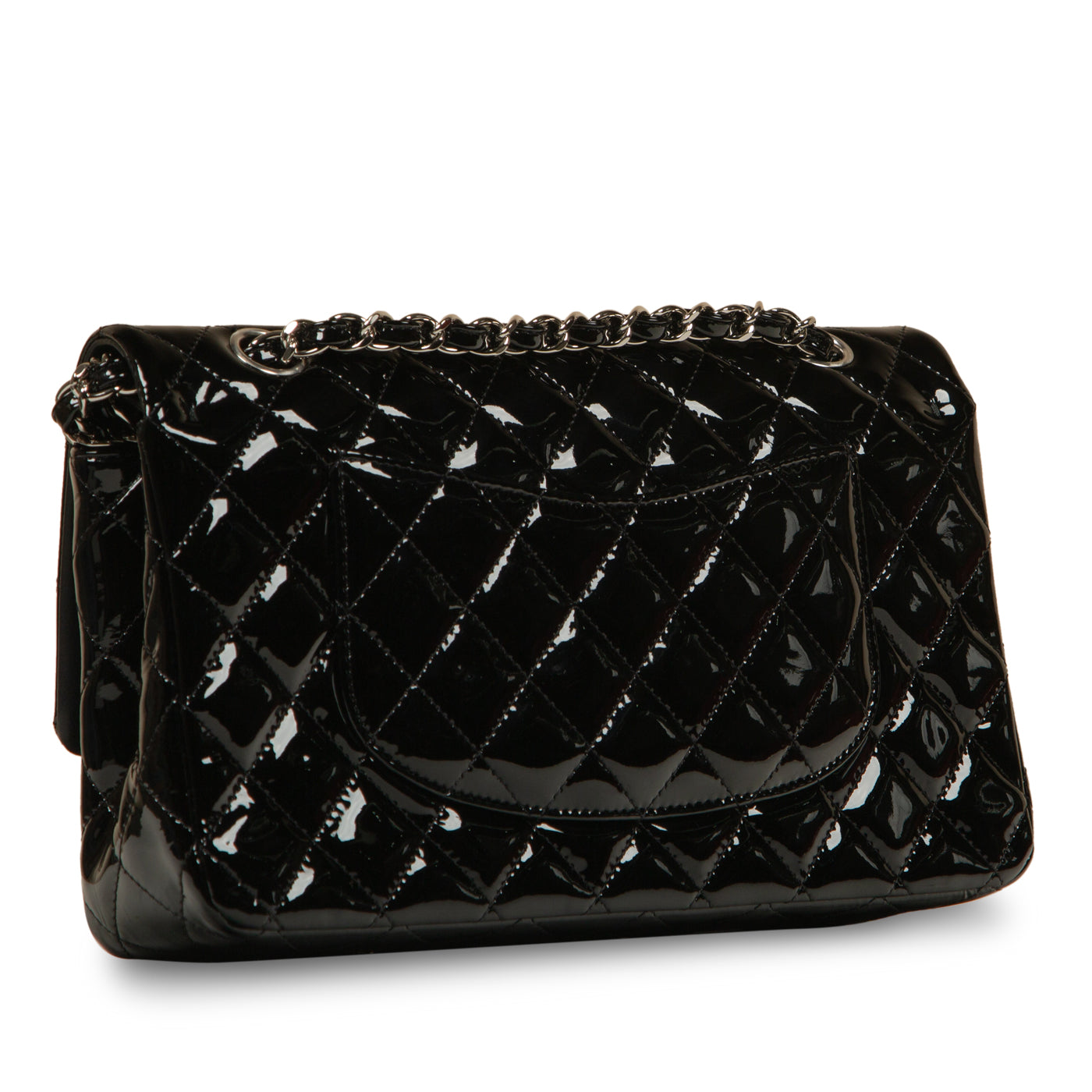 Chanel Classic Flap Bag - Medium - Patent Black