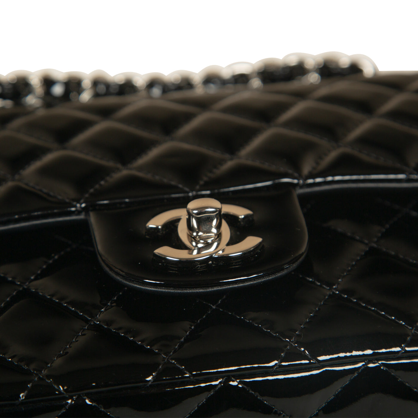 Chanel Classic Flap Bag - Medium - Patent Black