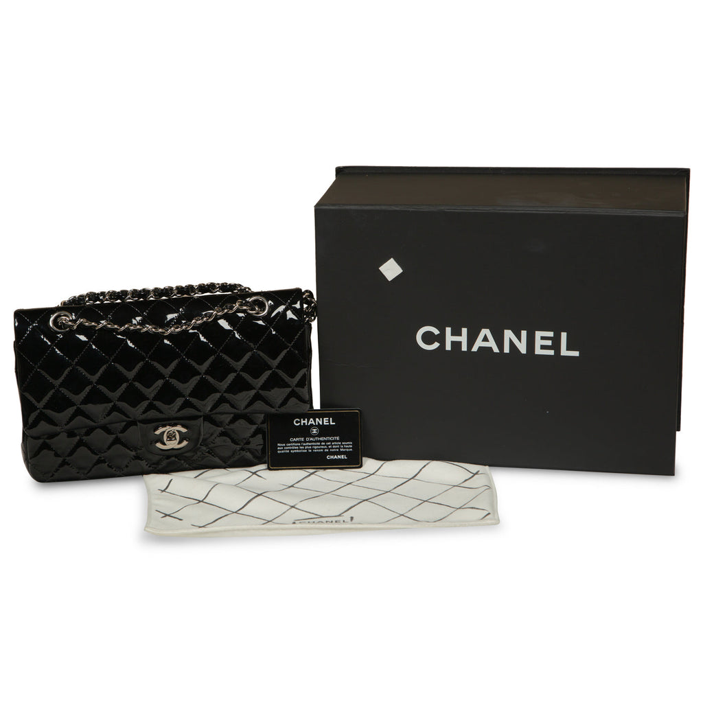 Chanel Classic Flap Bag - Medium - Patent Black