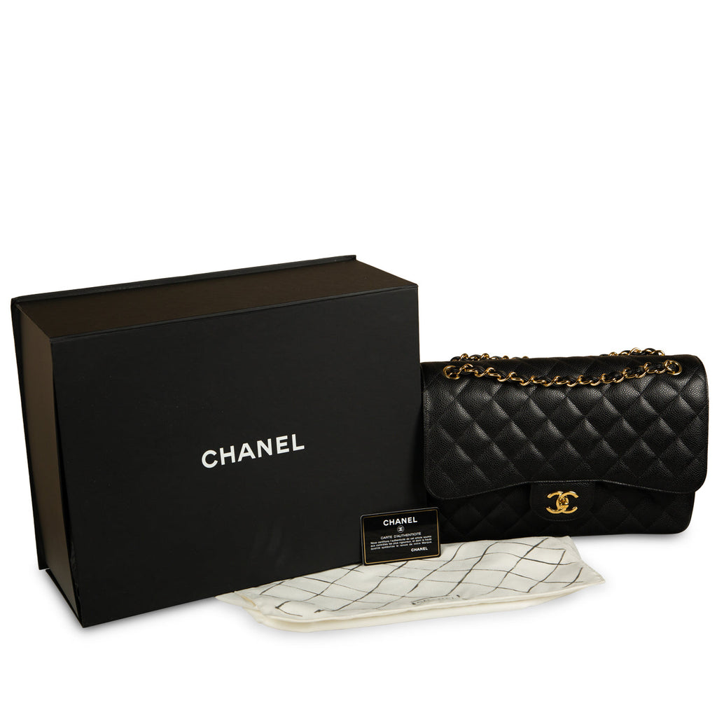 Chanel Classic Flap Bag - Jumbo - Caviar
