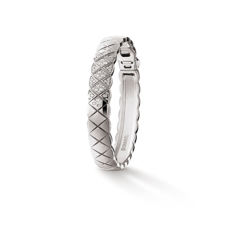 CHANEL COCO CRUSH 18K WHITE GOLD DIAMOND BRACELET