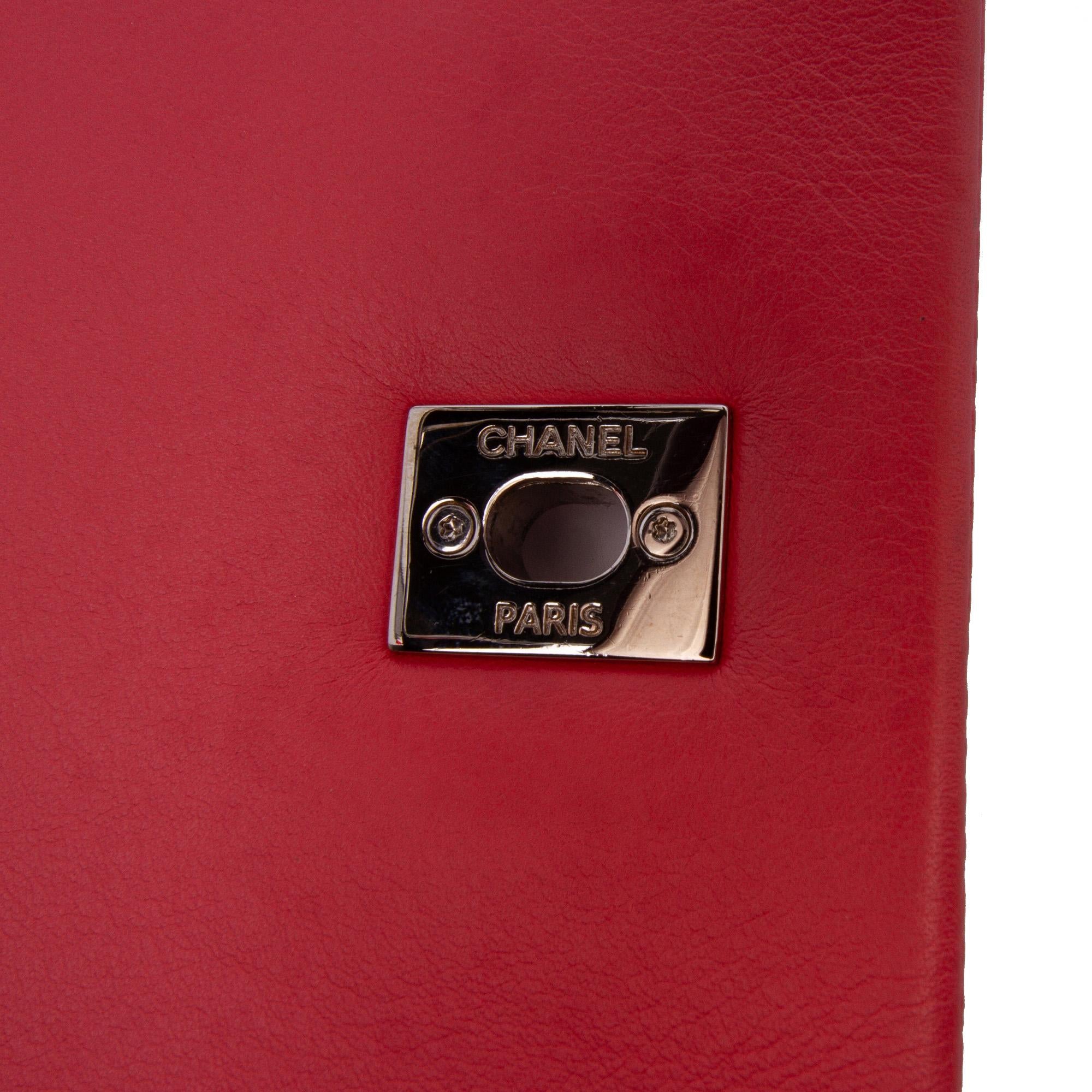 Chanel Crumpled Calfskin Bi Quilted Vintage Full Flap