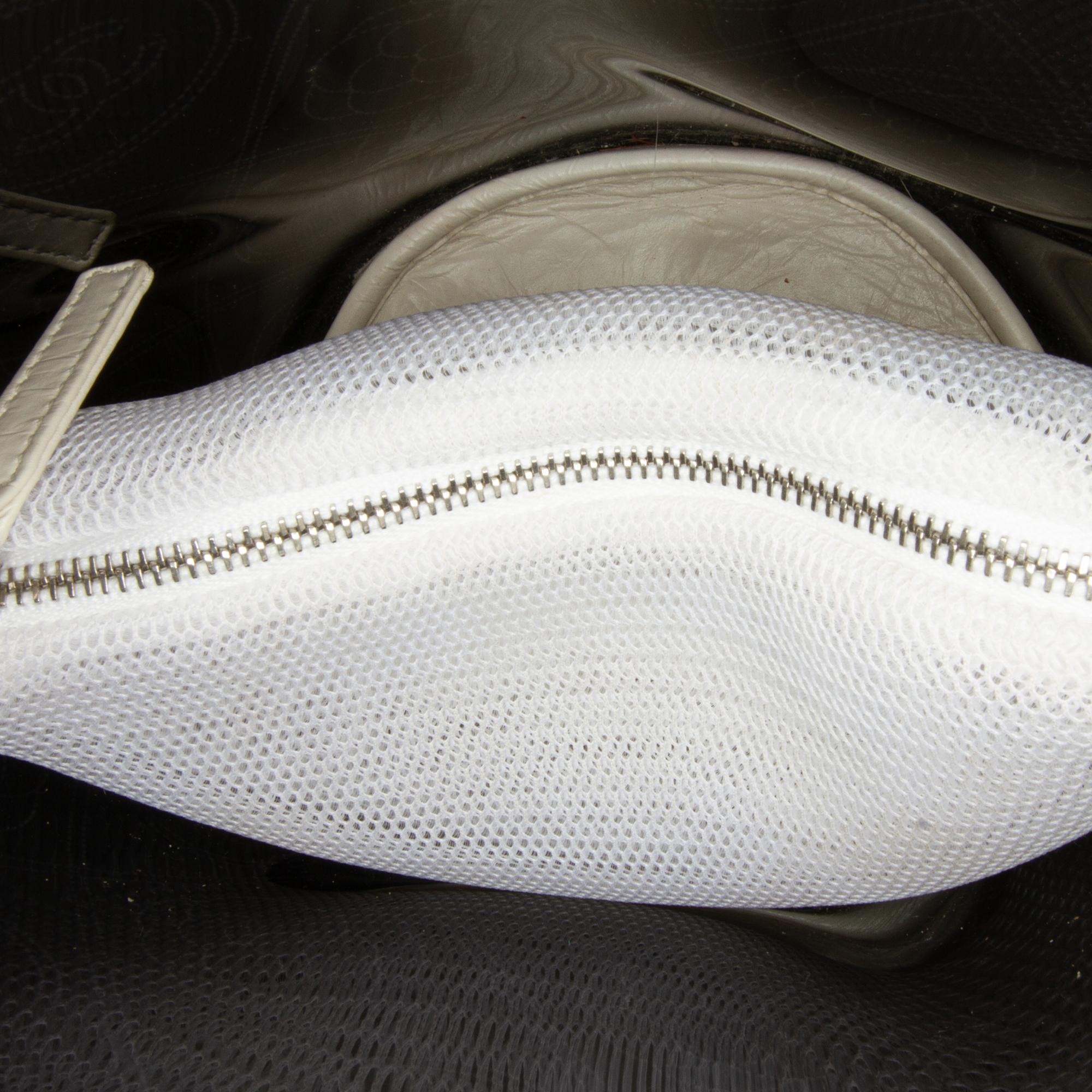 Chanel Crumpled Calfskin PVC Camellia Bucket