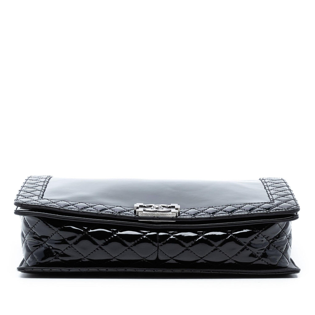 Chanel Extra Large Patent Boy Reverso Flap