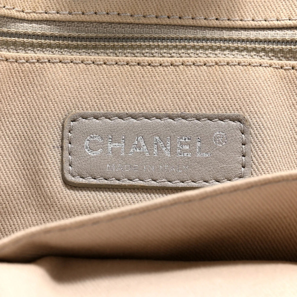CHANEL 31 RUE CAMBON GLAZED CALFSKIN LEATHER DEAUVILLE TOTE