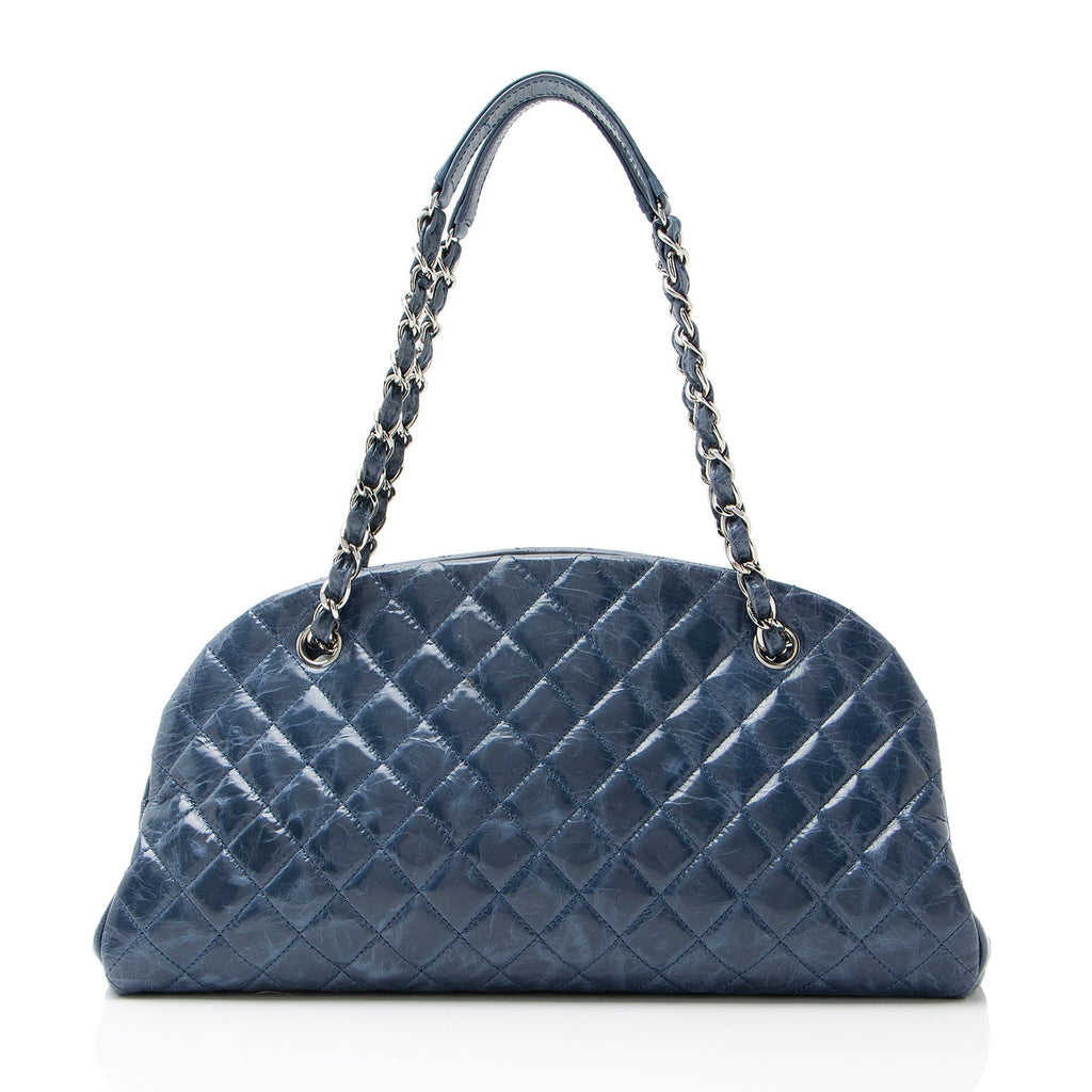 Chanel Glazed Leather Just Mademoiselle Bowler Bag