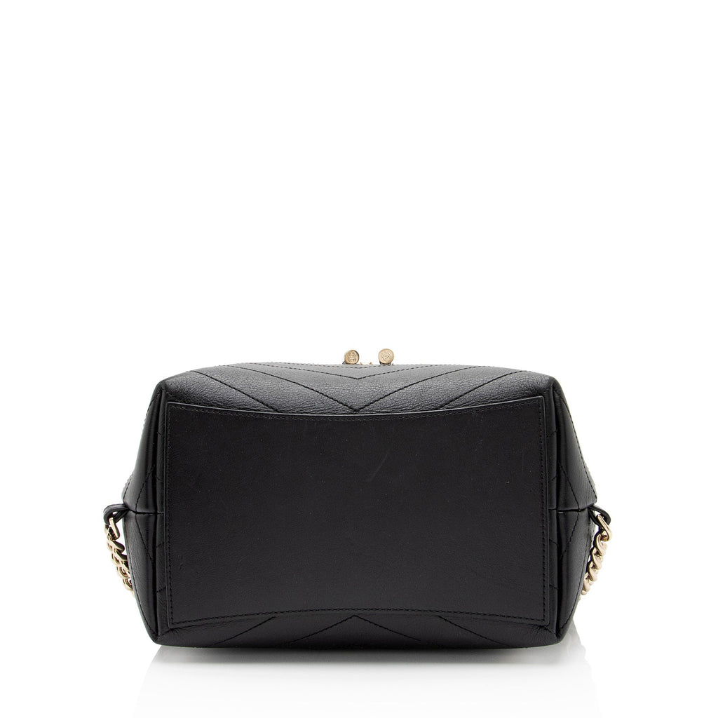 Chanel Chevron Grained Calfskin CC Backpack