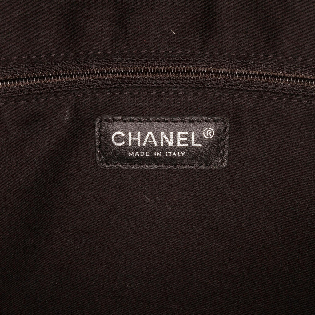 Chanel Jumbo PVC and Tweed Patchwork Single Flap