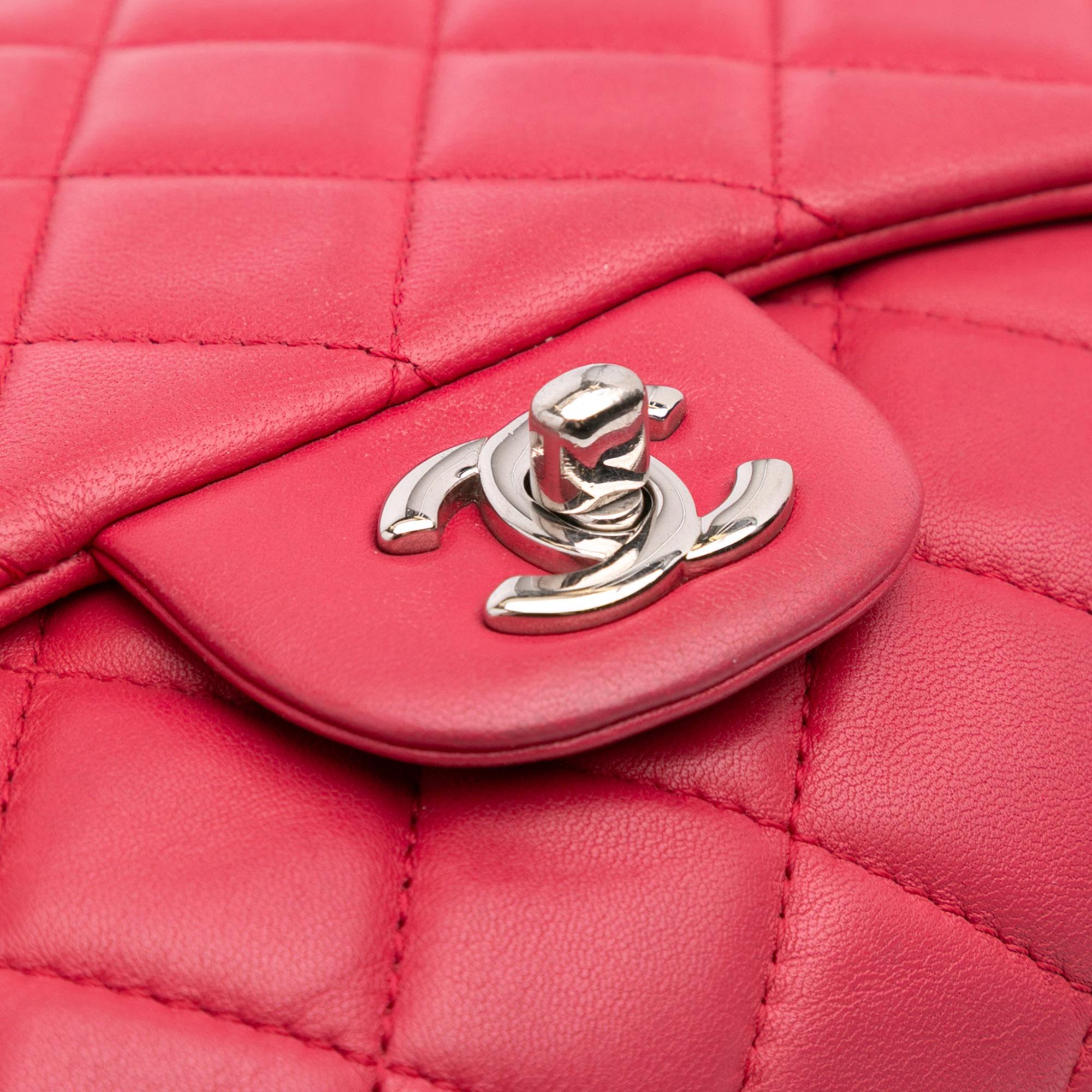 Chanel Jumbo Quilted Lambskin 3 Accordion Flap