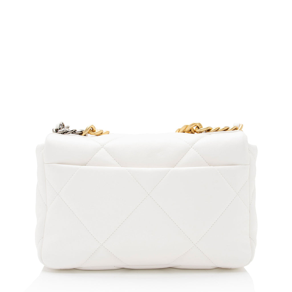 Chanel Lambskin 19 Medium Flap Shoulder Bag (SHF-mCNqcK)