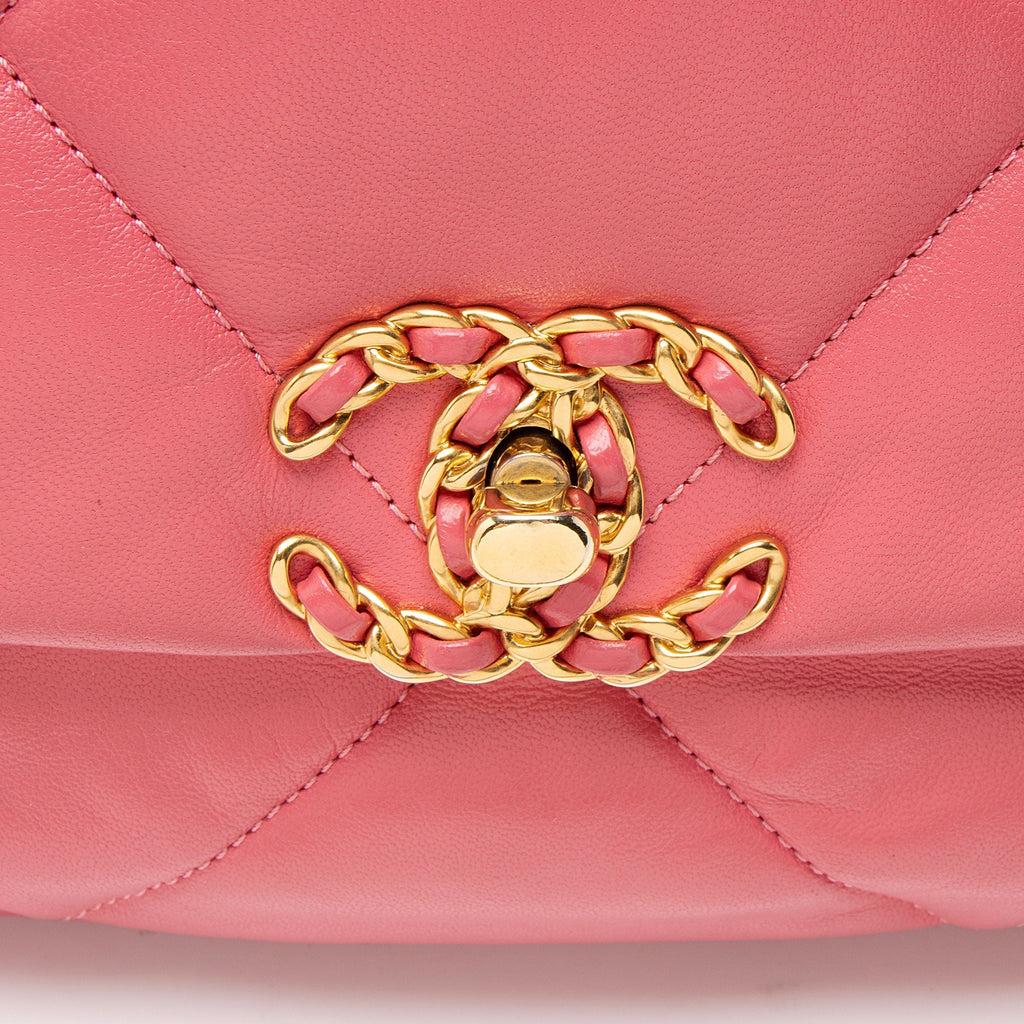 Chanel Lambskin 19 Medium Flap Shoulder Bag