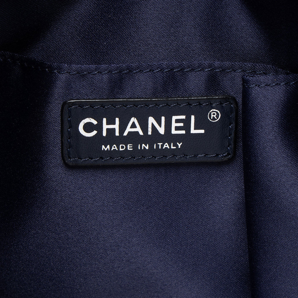 Chanel Lambskin 3 Accordion Shopping Tote