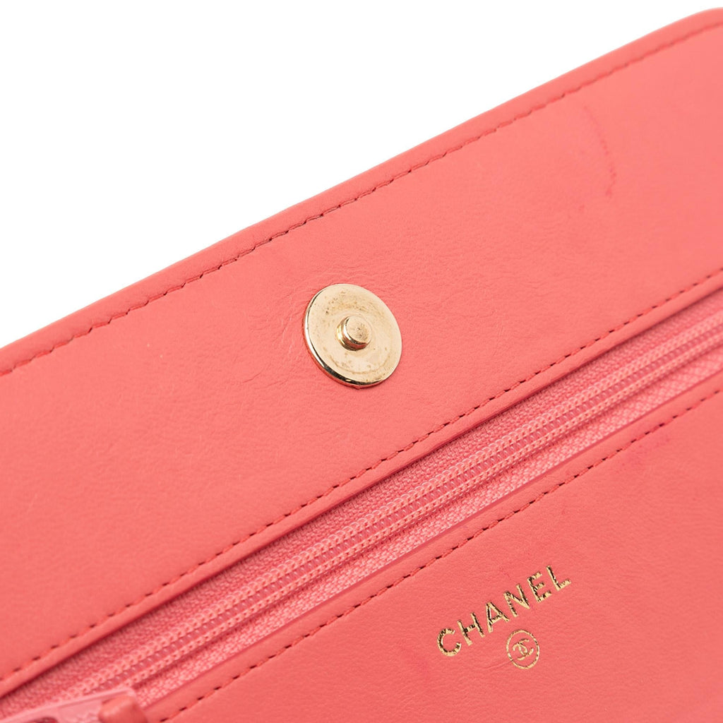 Chanel Lambskin Boy Wallet On Chain
