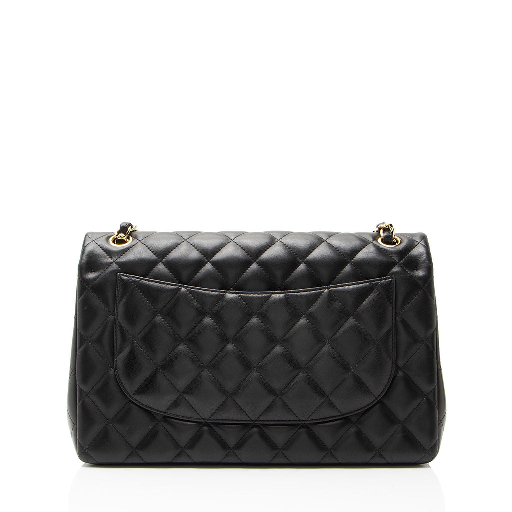 Chanel Lambskin Classic Jumbo Double Flap Bag