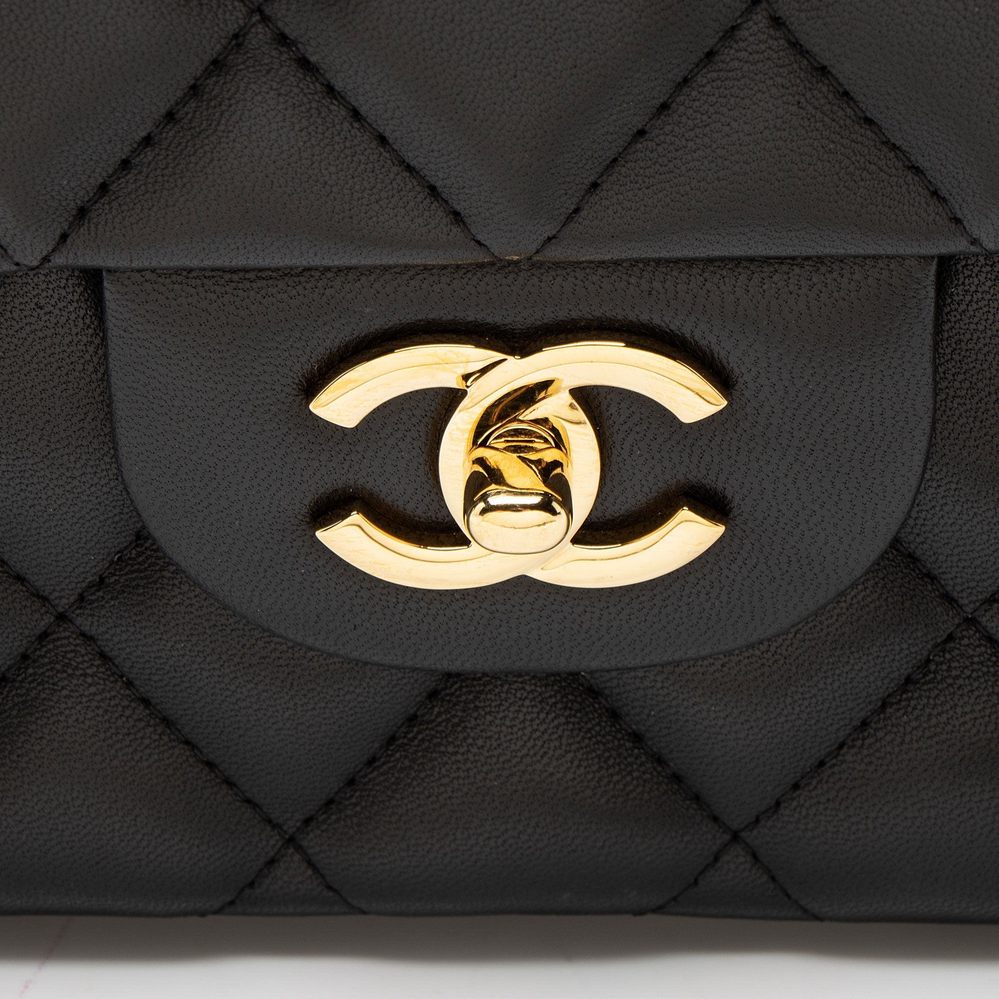 Chanel Lambskin Classic Jumbo Double Flap Bag