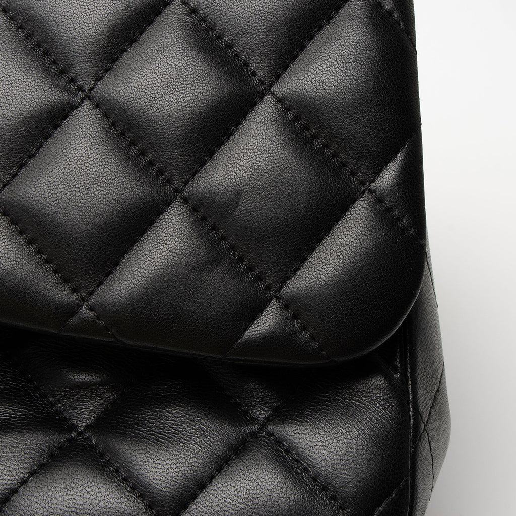 Chanel Lambskin Classic Jumbo Double Flap Bag