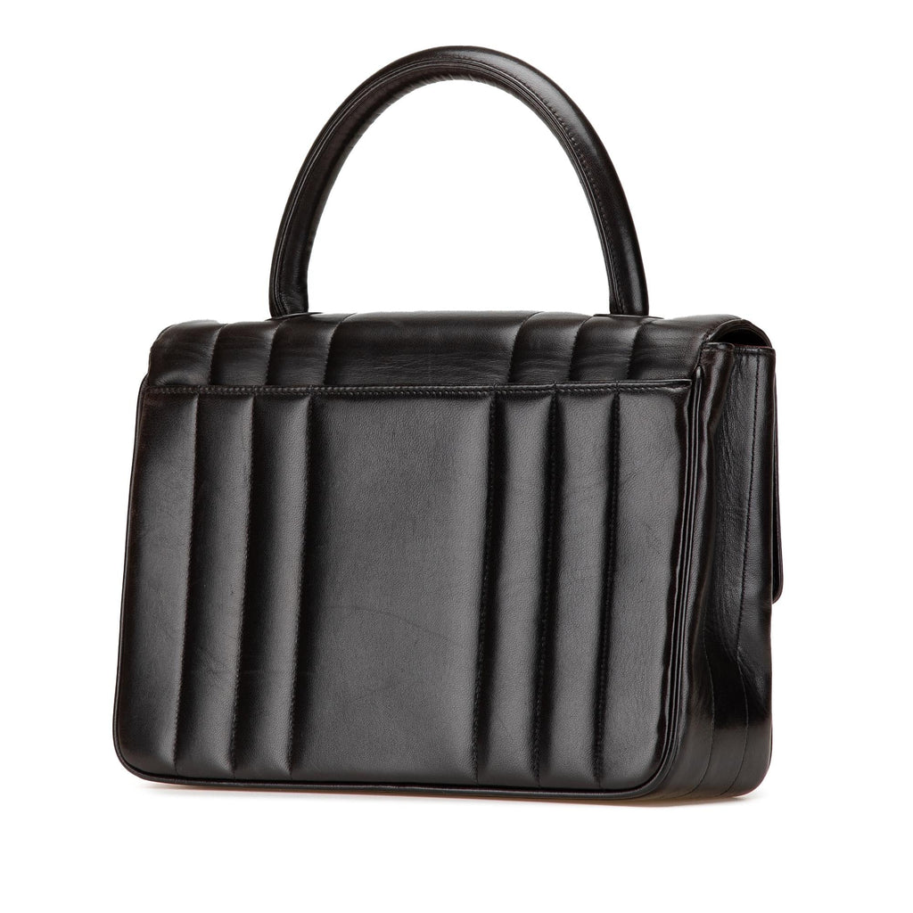 Chanel Lambskin Mademoiselle Kelly Top Handle Bag
