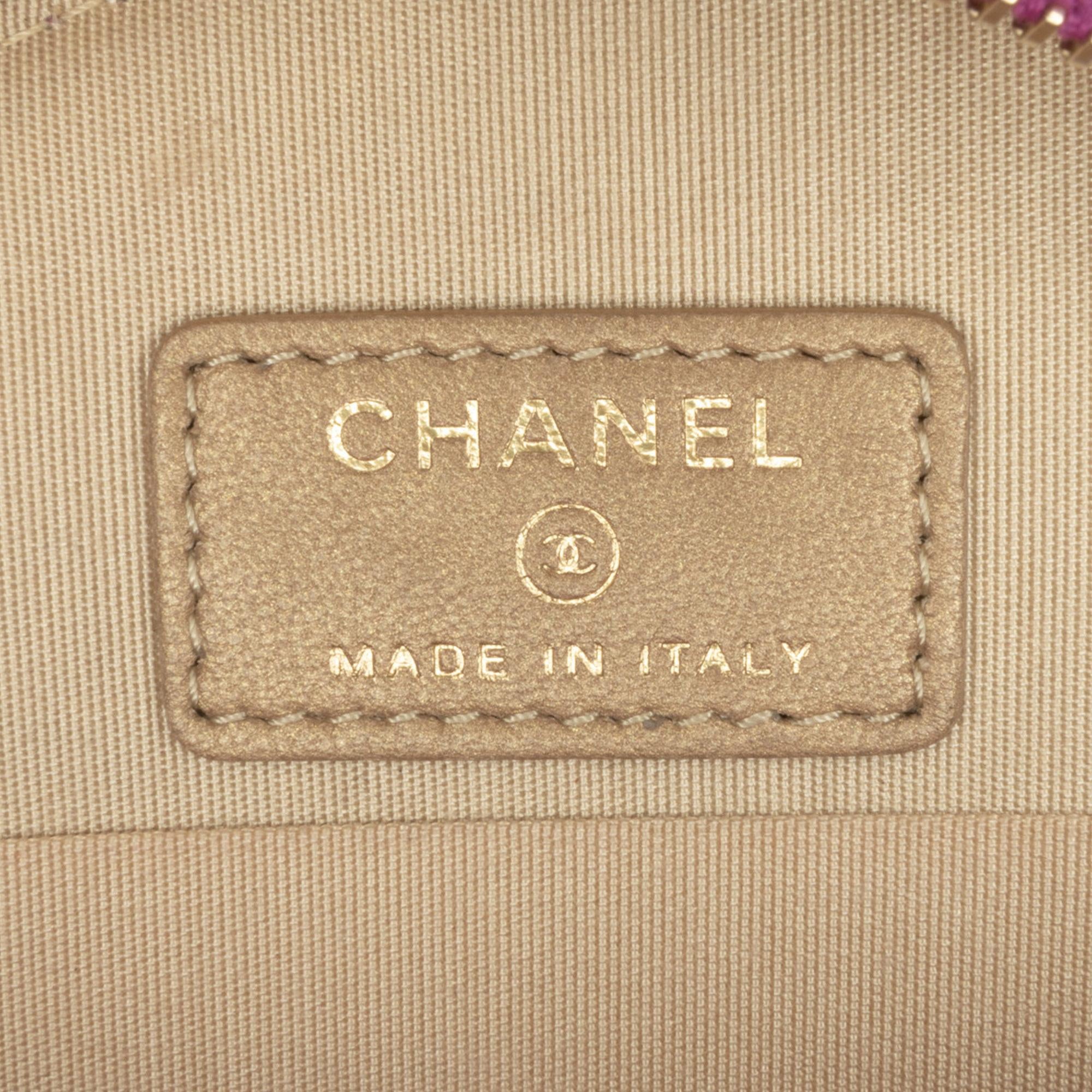 Chanel Lambskin Pearl Crush Round Clutch with Chain (SHG-T1Ji2T)