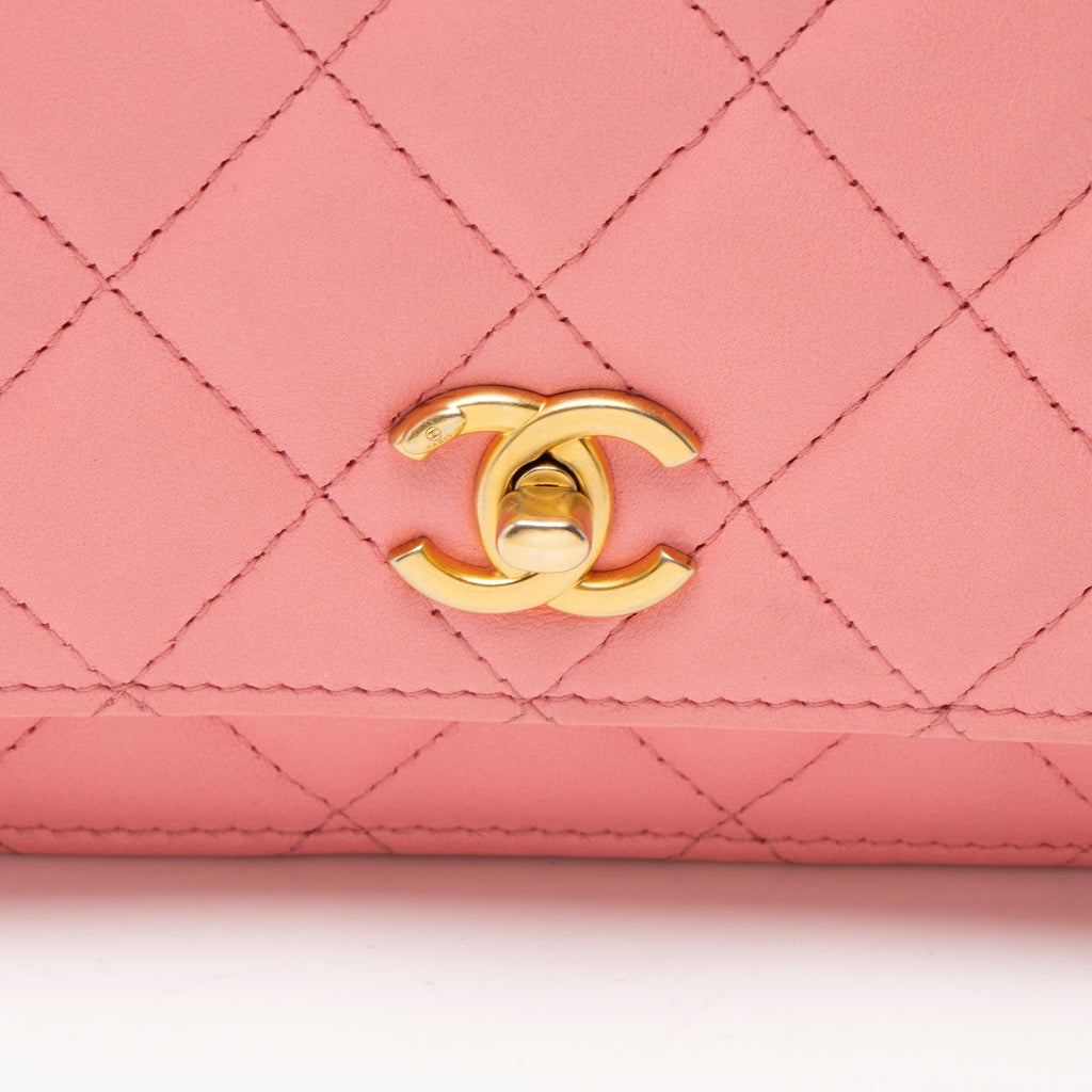 Chanel Lambskin Pearl Crush Wallet on Chain