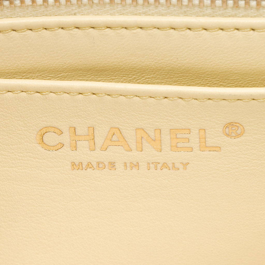 Chanel Lambskin Sweet Camellia Square Mini Flap Bag