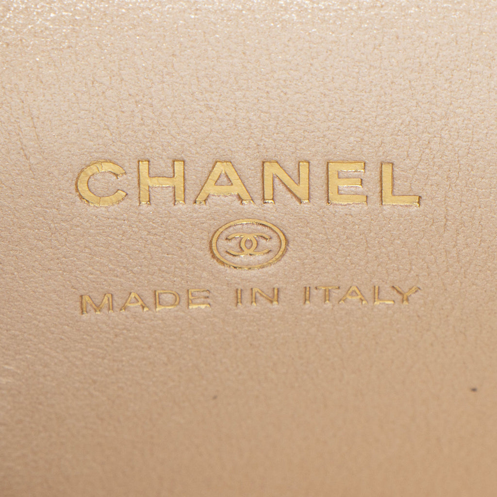 Chanel Lambskin Vanity Ruched Mini Top Handle