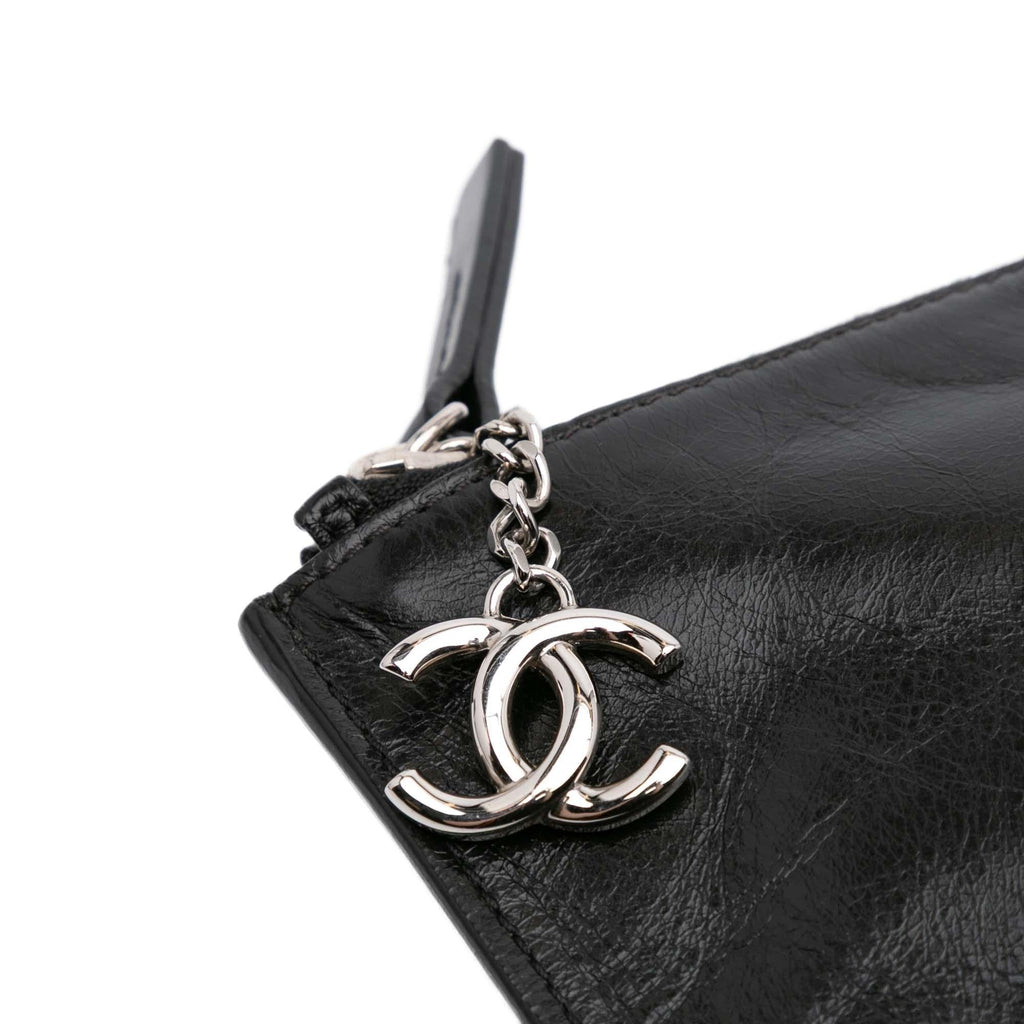 Chanel Large Calfskin Feministe Maize Feminine Pouch