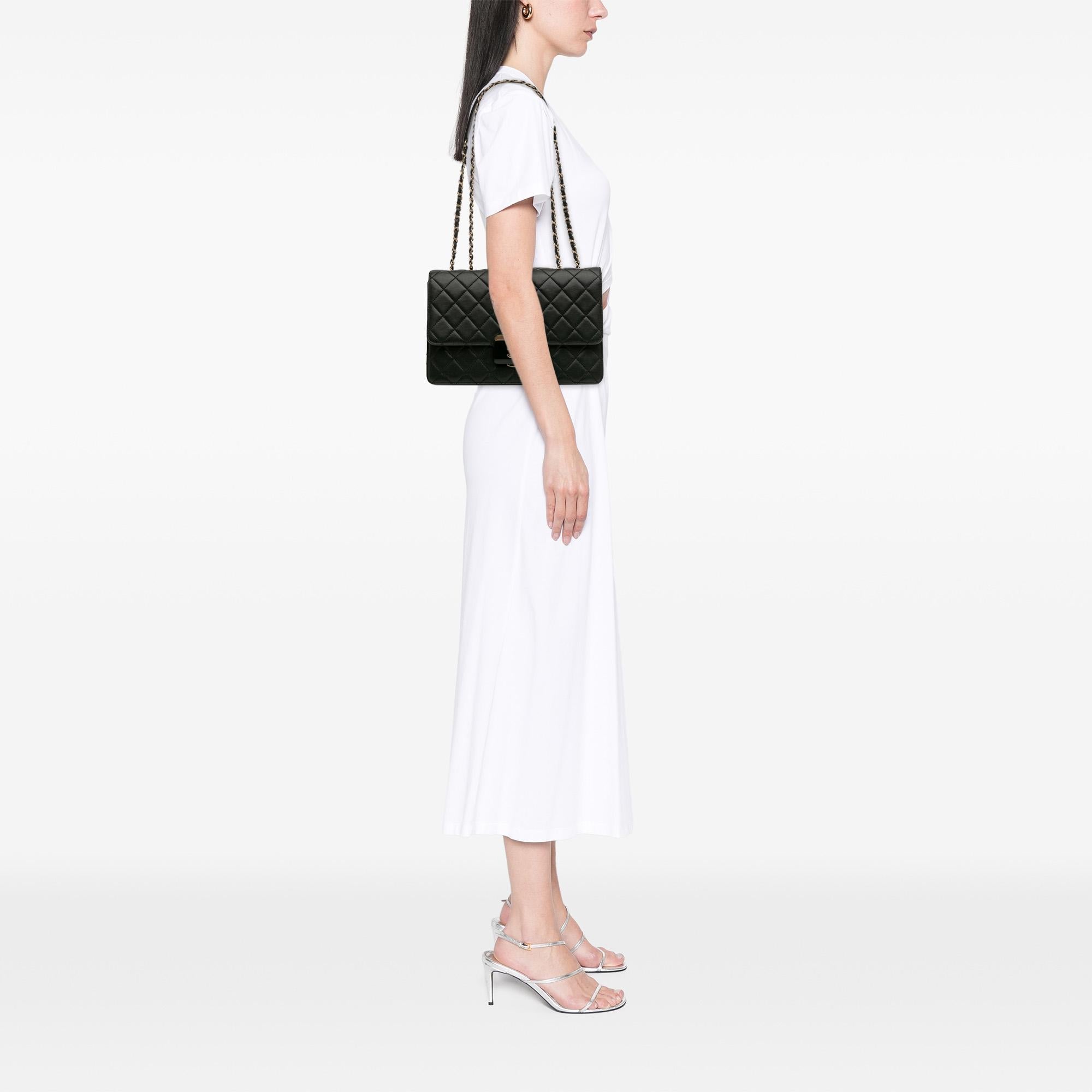 Chanel Large Sheepskin Beauty Lock Flap