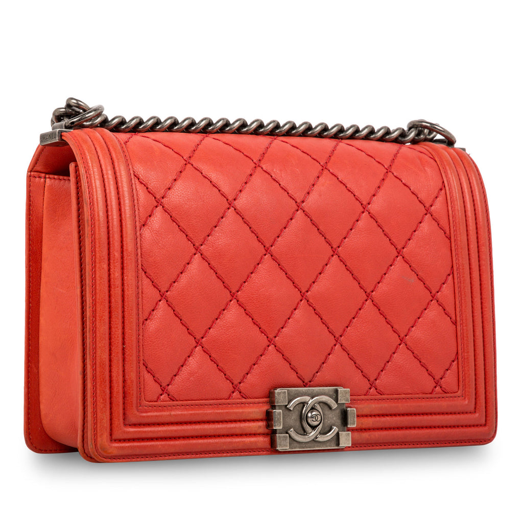 Chanel Double Stitch Boy Bag - Large