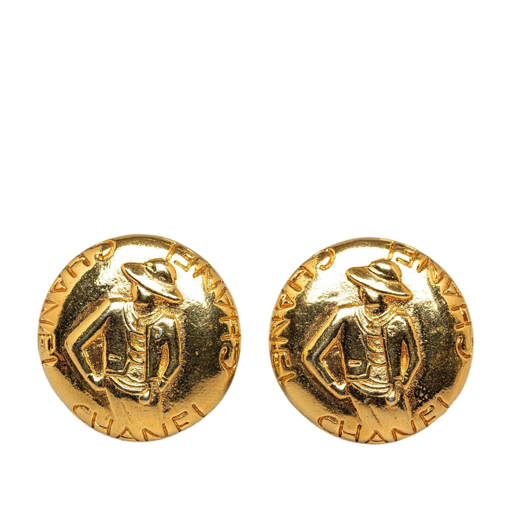 Chanel Mademoiselle Clip On Earrings (SHG-8WX2gn)
