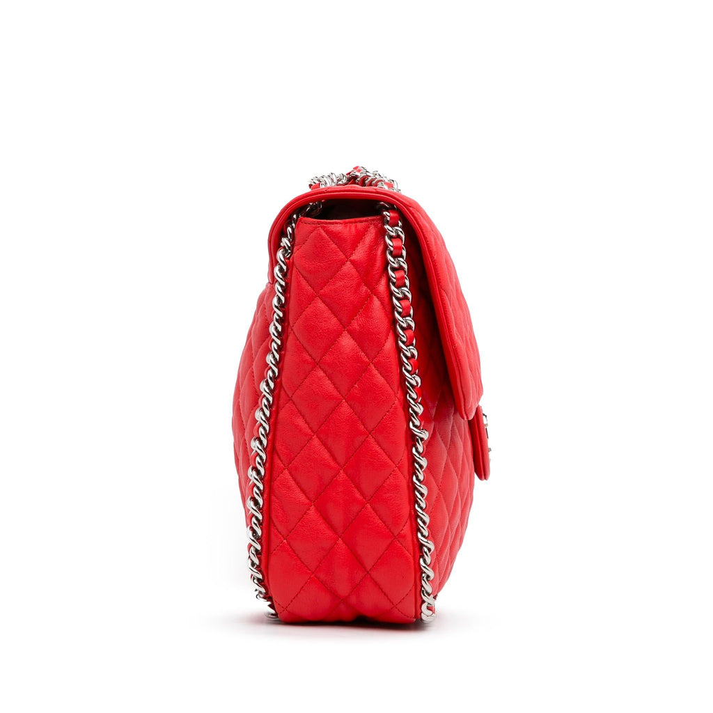 Chanel Maxi Lambskin Chain Around Flap (SHG-TmpBts)
