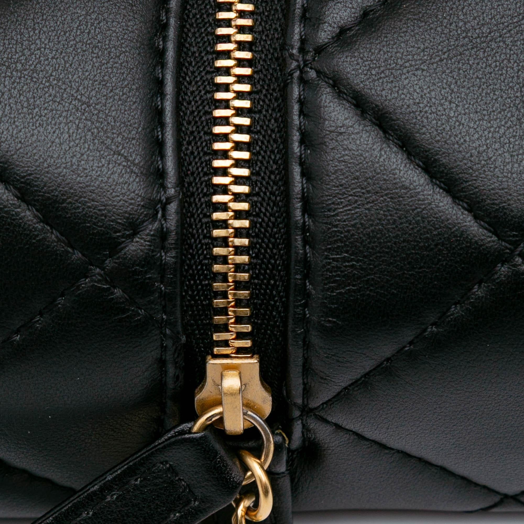Chanel Métiers d'Art CC Quilted Lambskin Box Top Handle Satchel