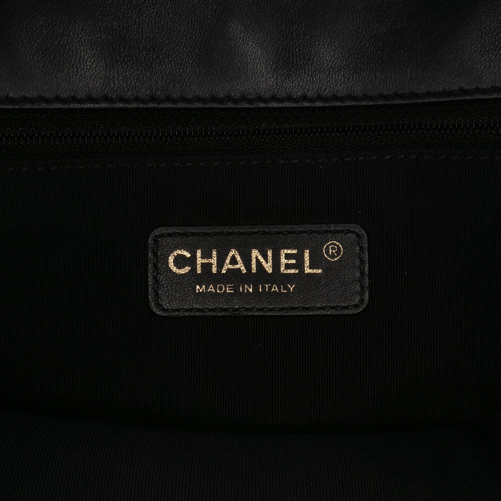 Chanel Medium Bicolor Calfskin Graphic Flap