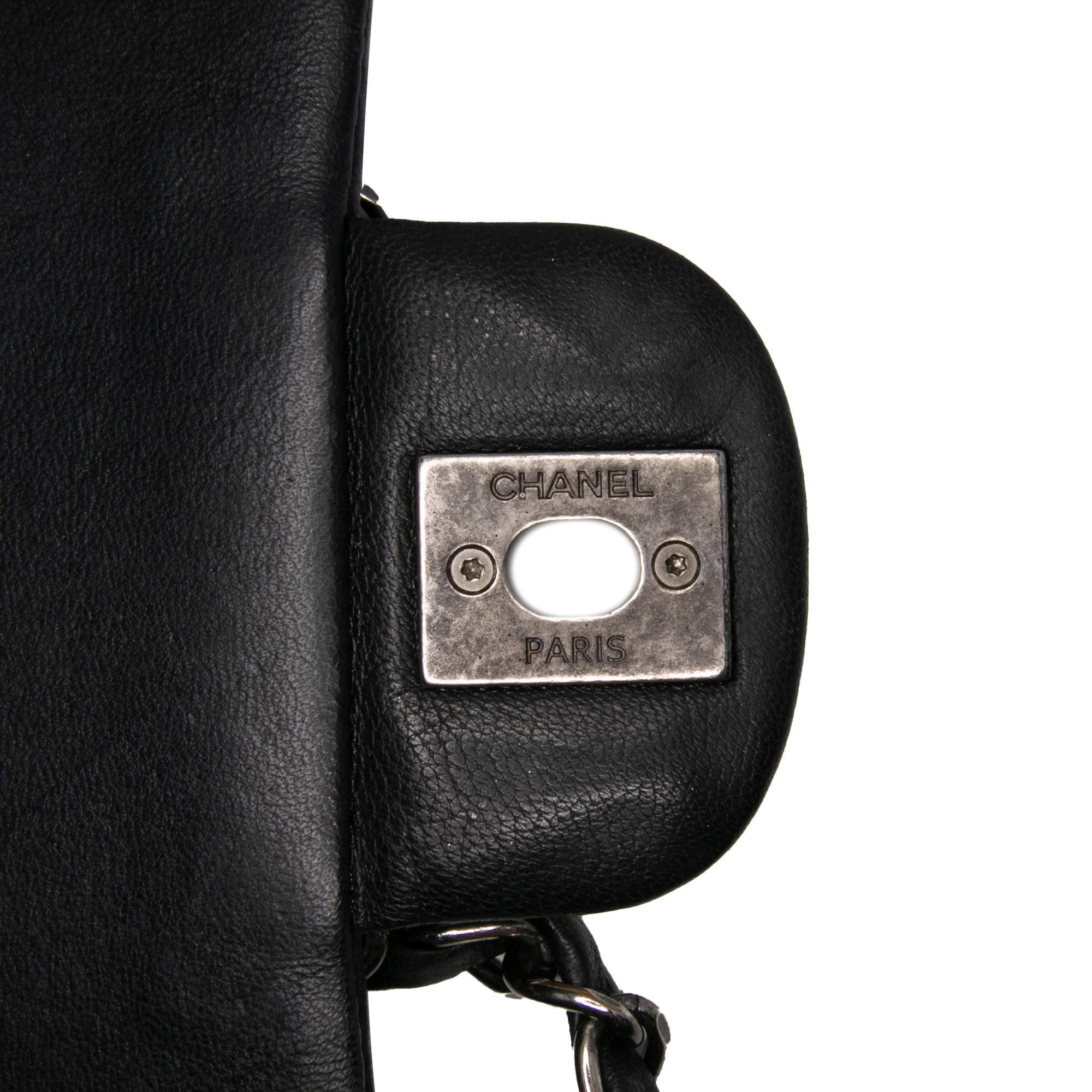 Chanel Medium Bicolor Quilted Calfskin Flap