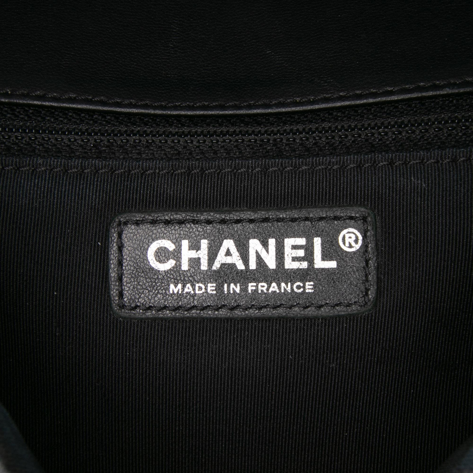 Chanel Medium Bicolor Quilted Calfskin Flap