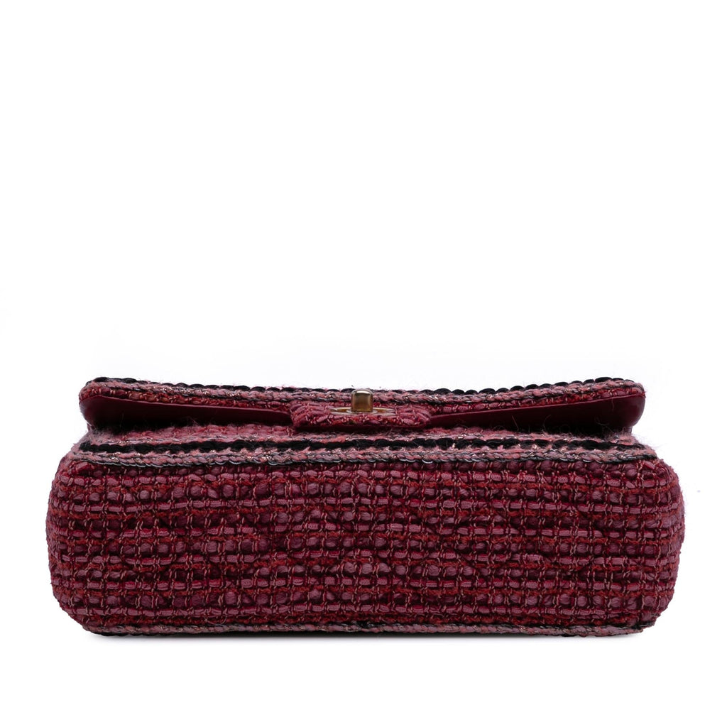 Chanel Medium Braided Classic Tweed Single Flap