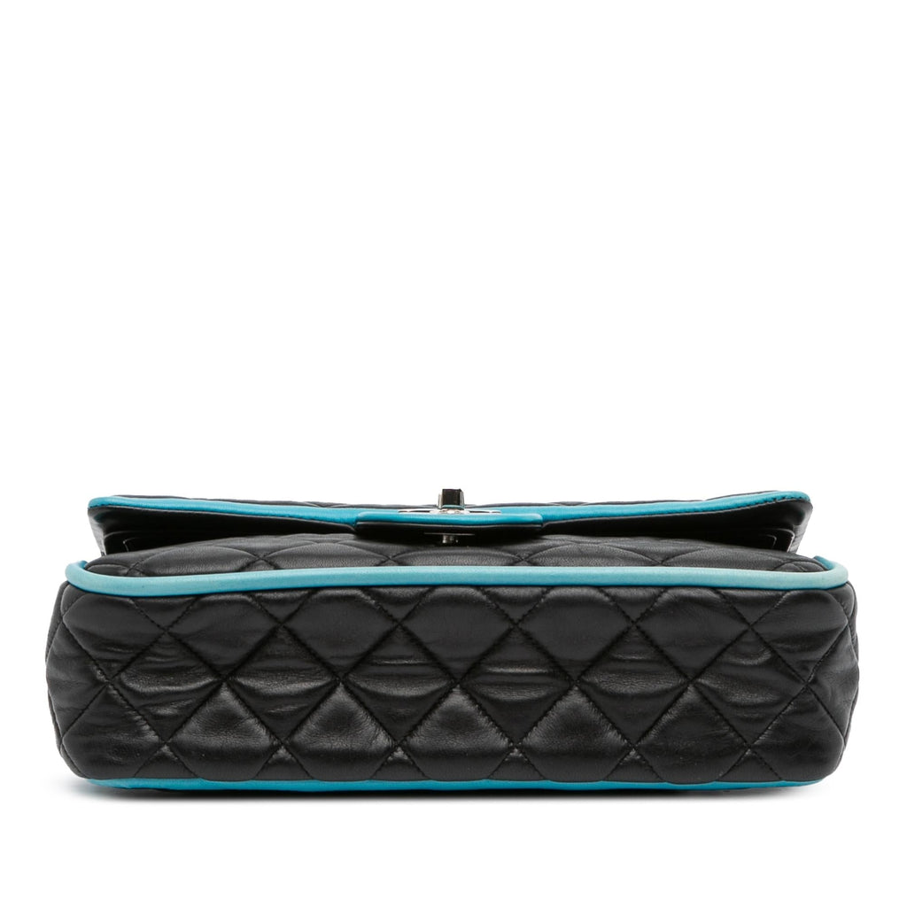 Chanel Medium Classic Bicolor Quilted Lambskin Double Flap