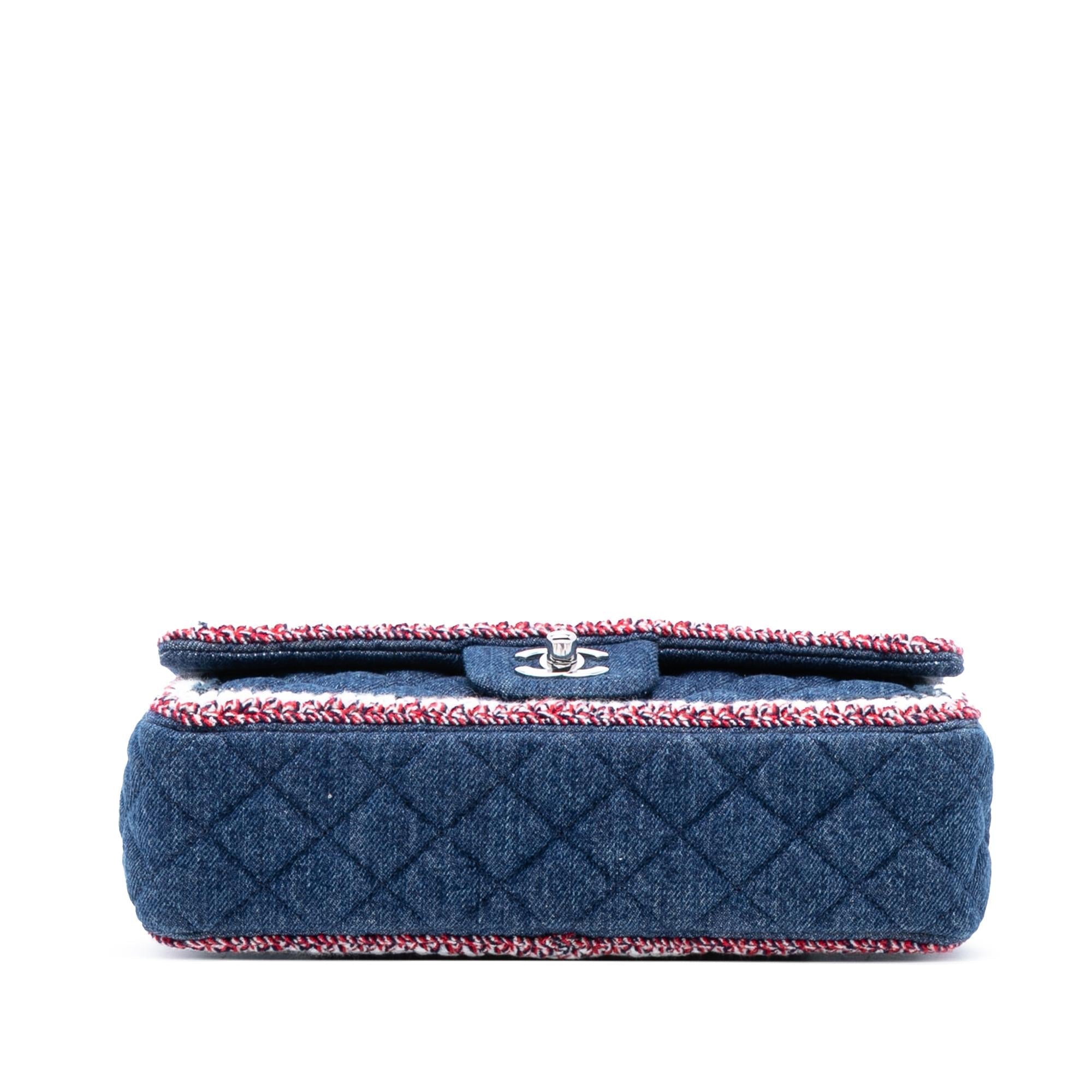 Chanel Medium Classic Denim Braided Single Flap