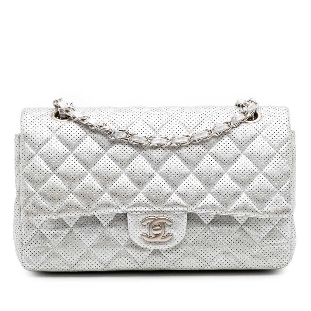 Chanel Medium Classic Perforated Lambskin Double Flap