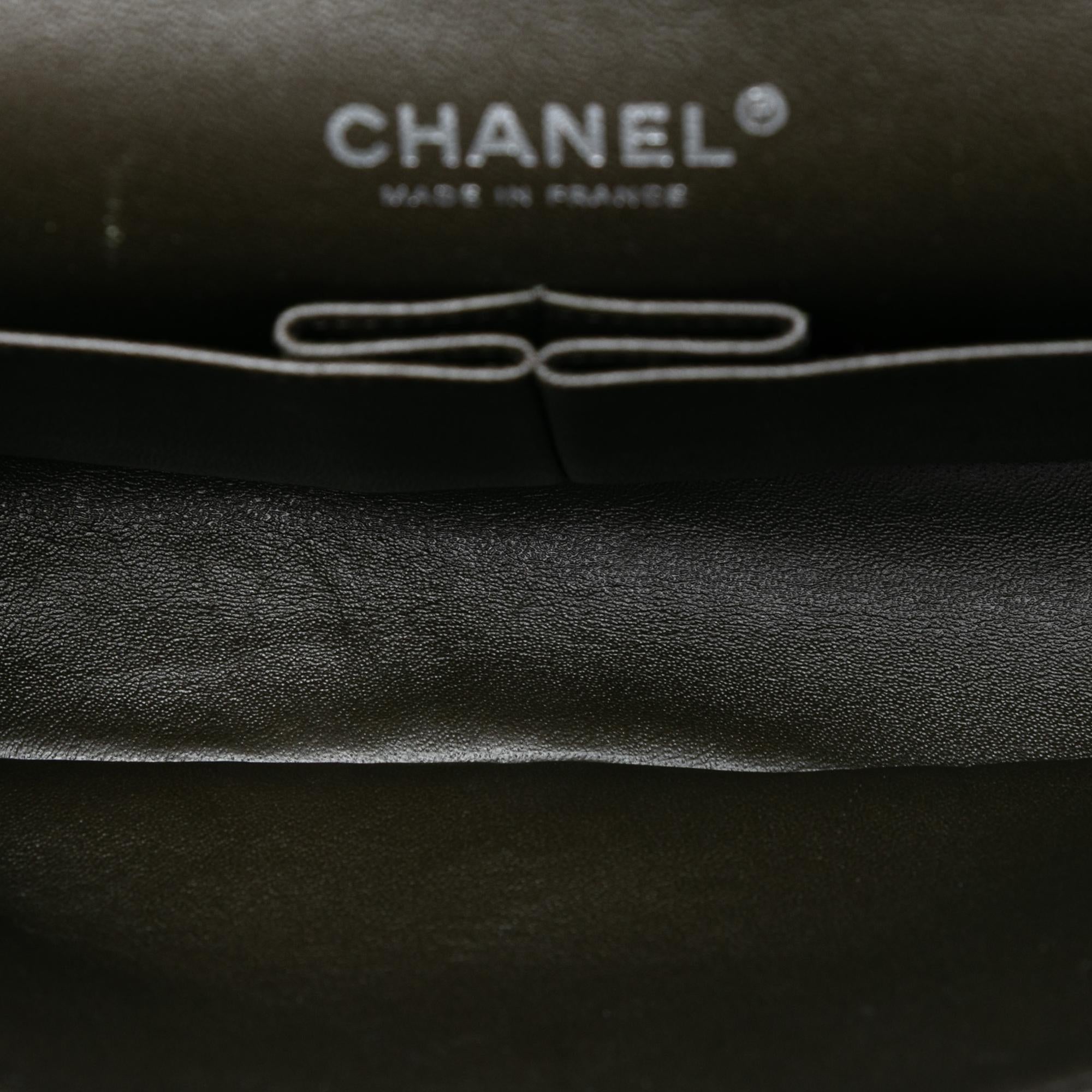 Chanel Medium Classic Tricolor Lambskin Double Flap