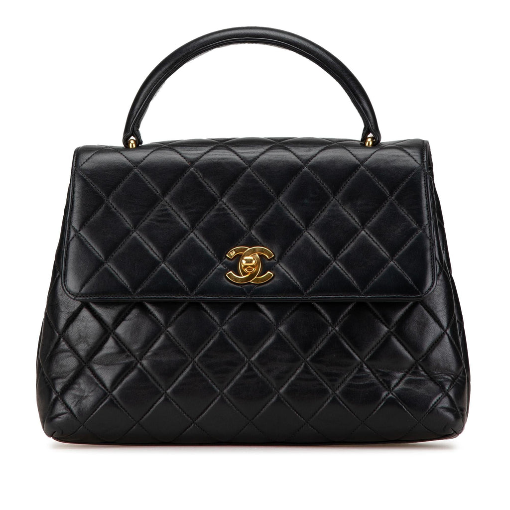 Chanel Medium Lambskin Kelly Top Handle Bag