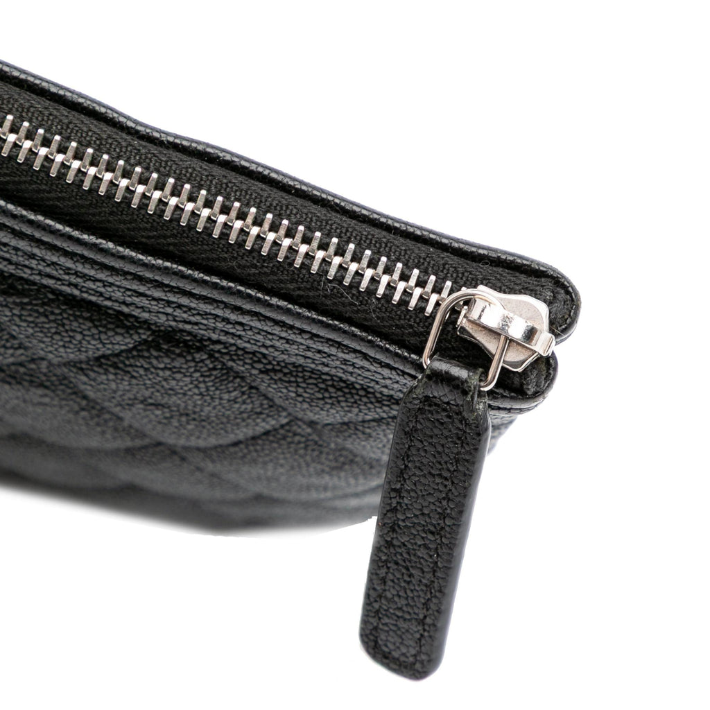 Chanel Medium Quilted Caviar Boy O Case Clutch