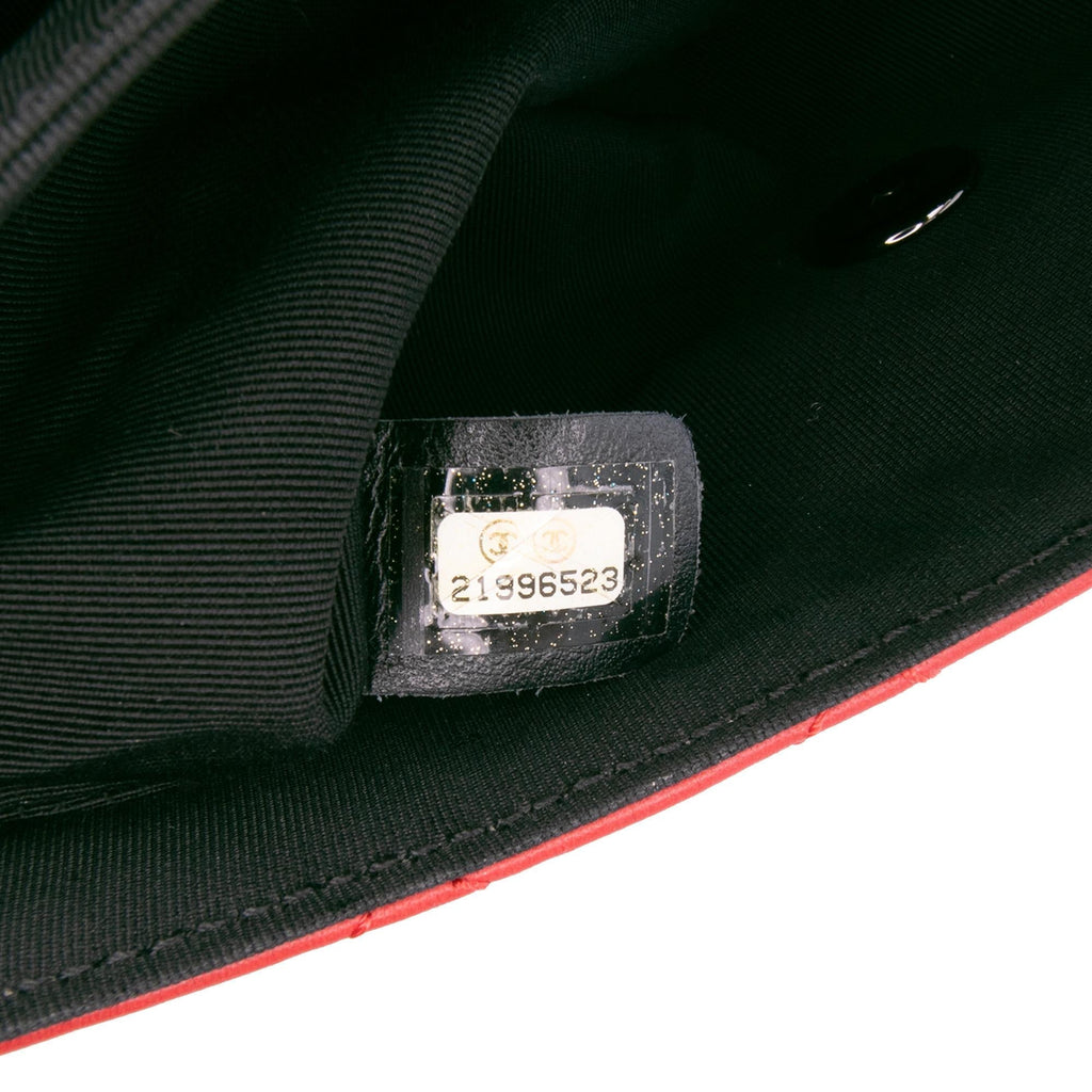 Chanel Medium Quilted Lambskin Grosgrain Two Tone Flap