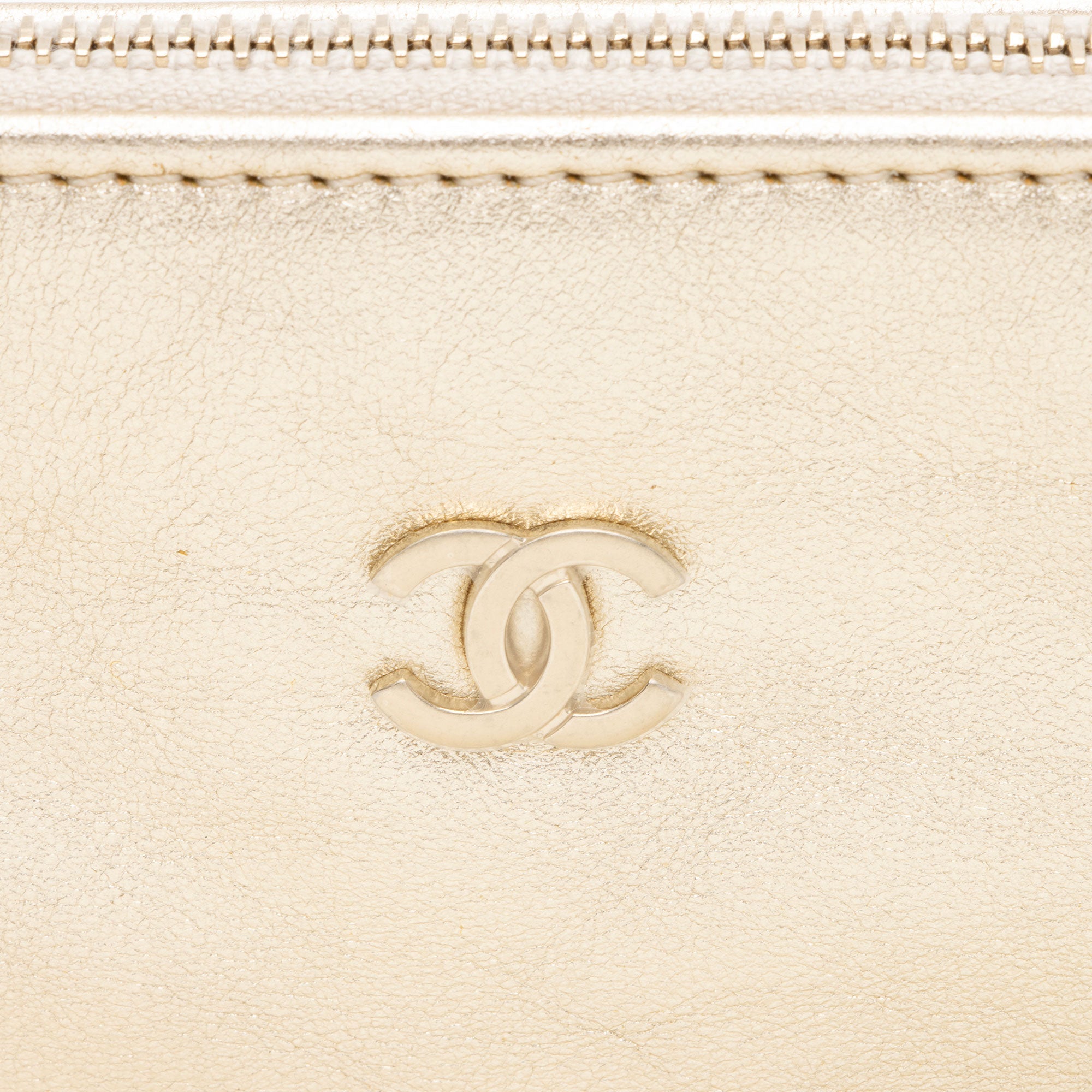 Chanel Metallic Calfskin Chanel 22 Pochette