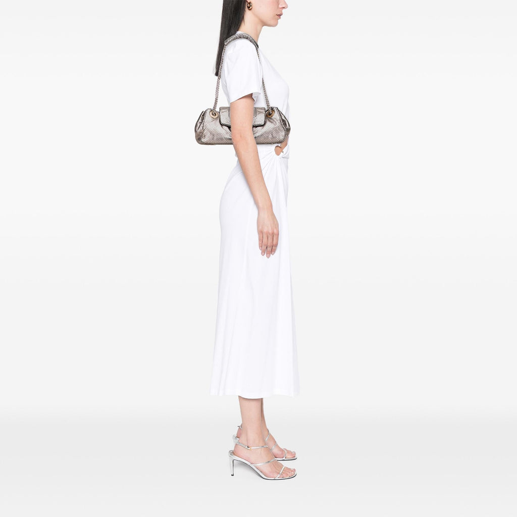 Chanel Metallic Perforated Calfskin Drill Accordion Flap