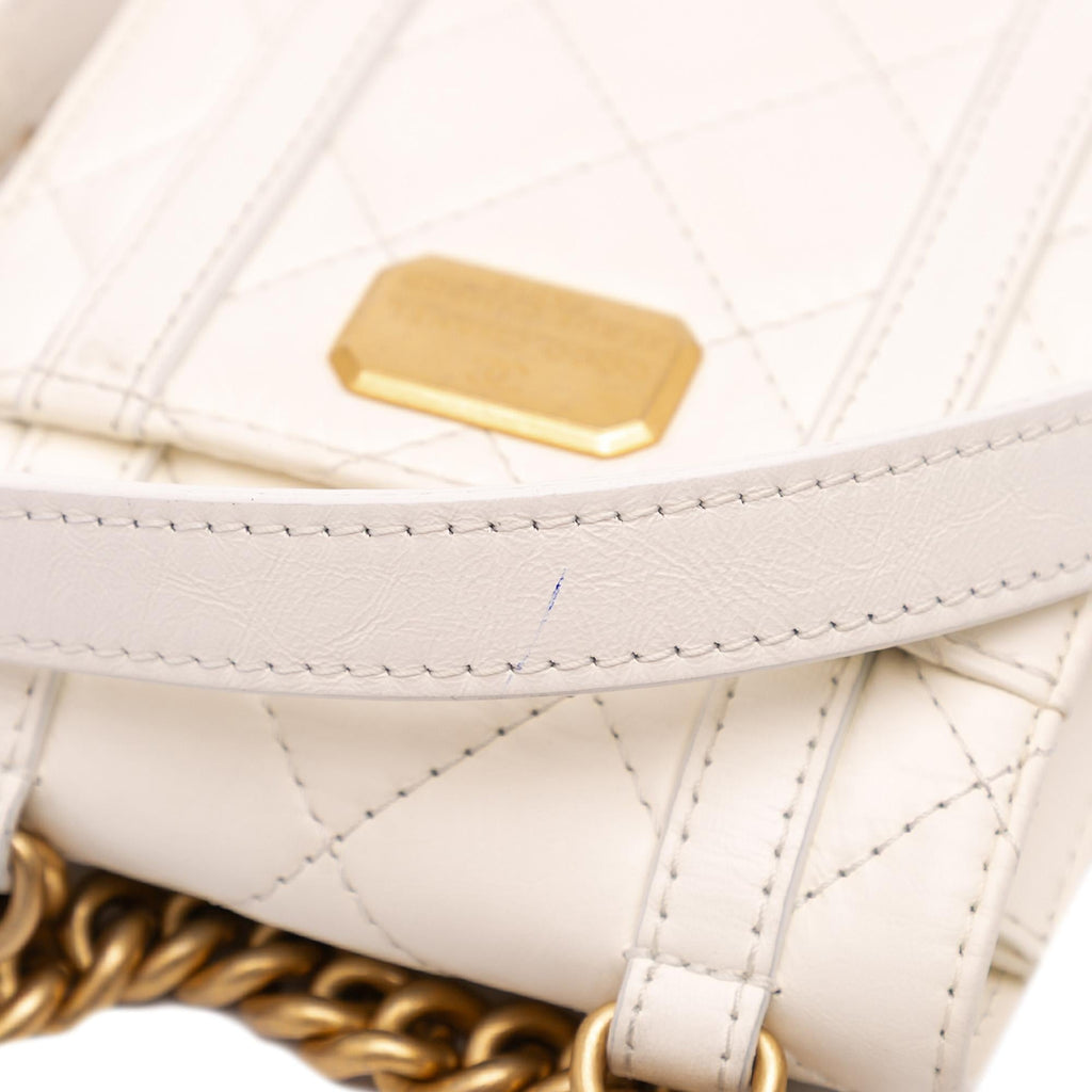 Chanel Mini Aged Calfskin City School Flap