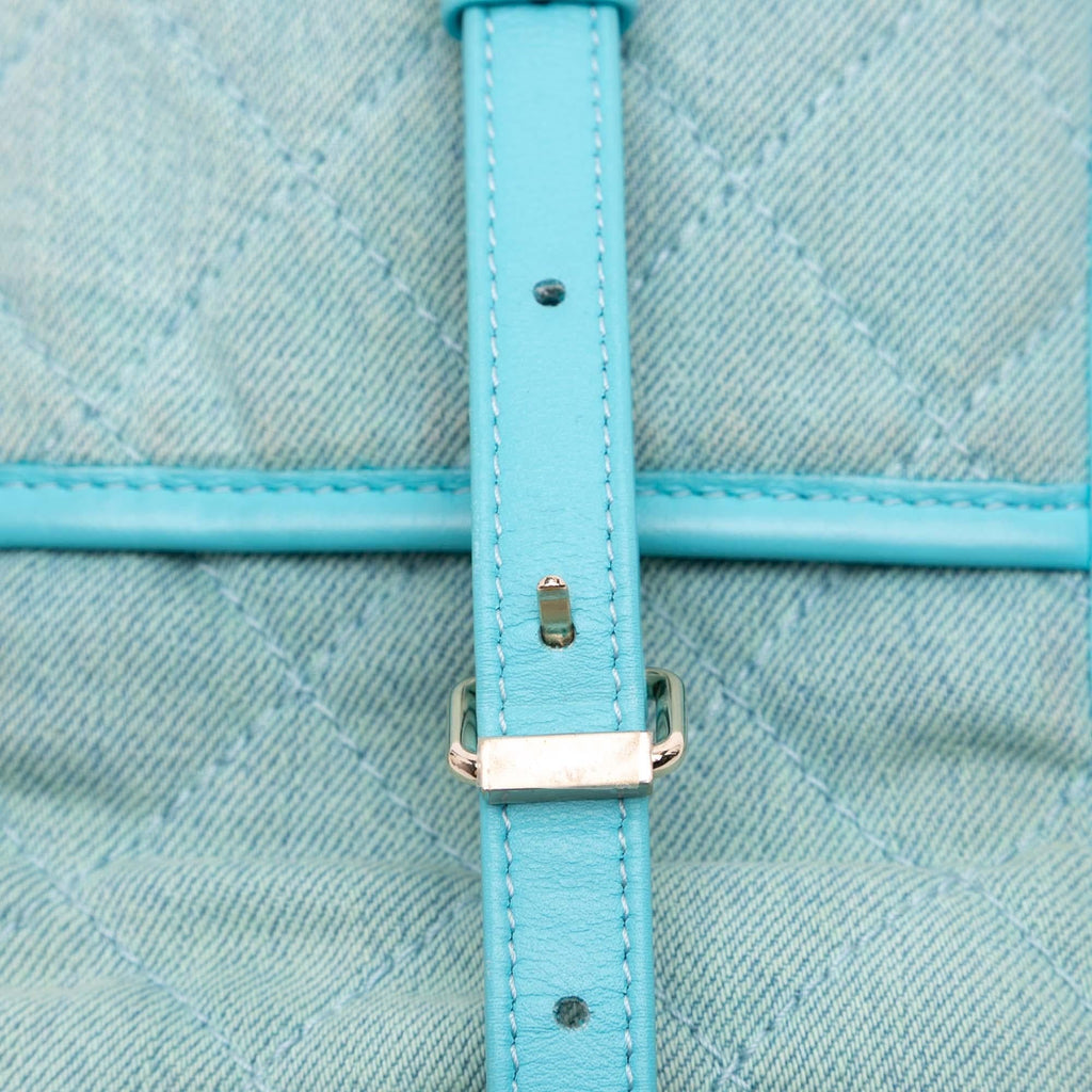 Chanel Mini CC Quilted Denim Crossbody