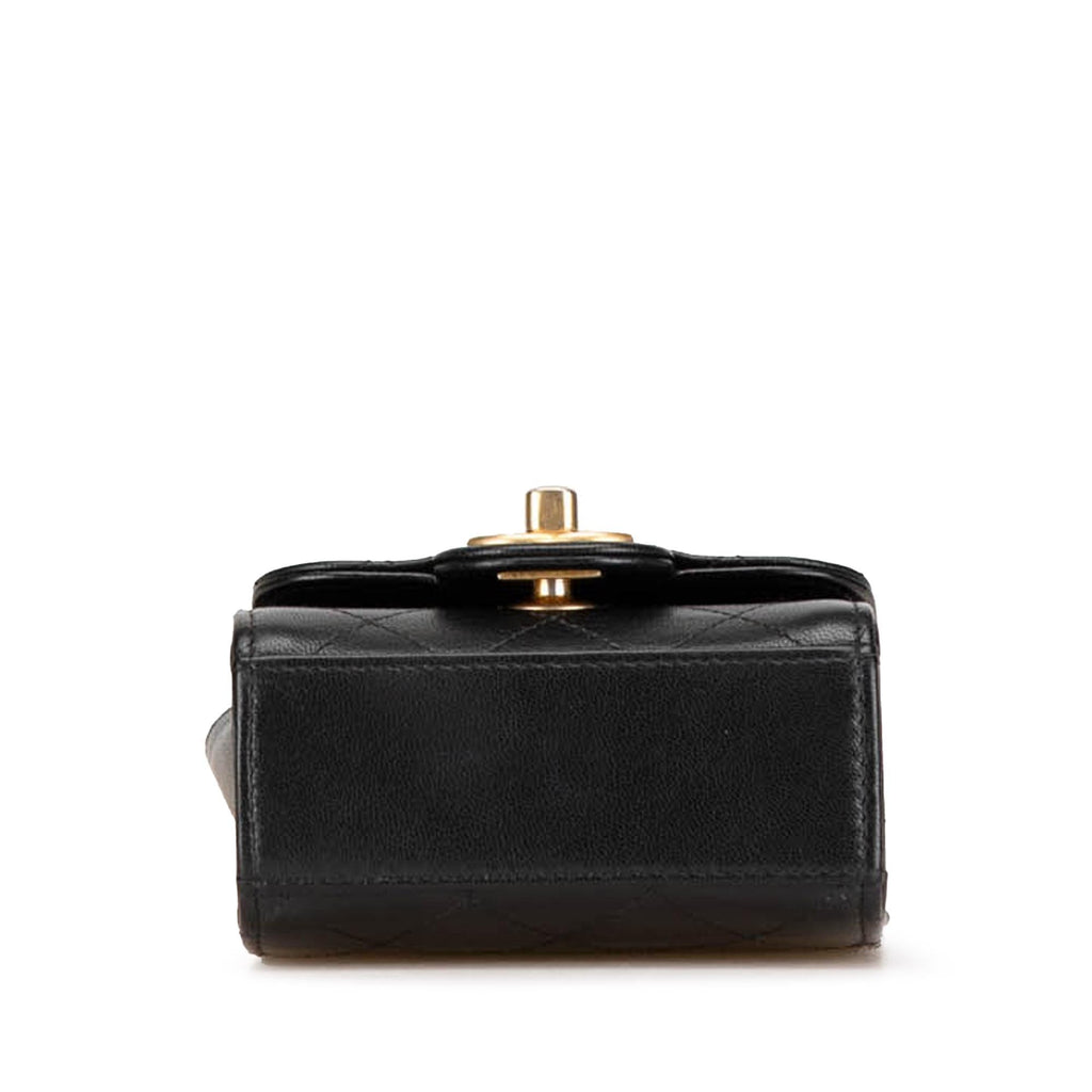 Chanel Mini Goatskin Chic Pearls Clutch On Chain