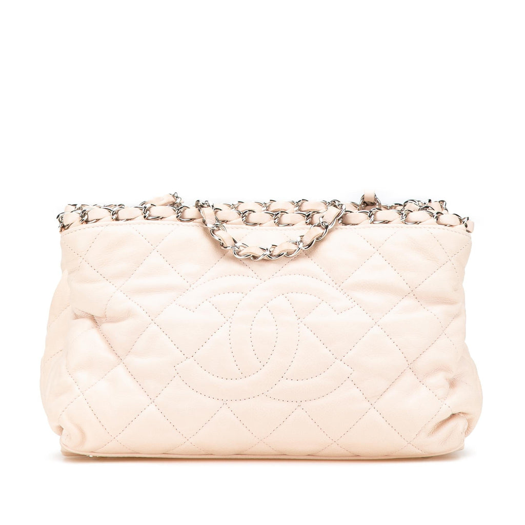 Chanel Mini Quilted Lambskin Chain Me Tote